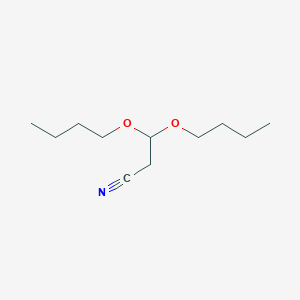 molecular formula C11H21NO2 B14502703 3,3-Dibutoxypropanenitrile CAS No. 64861-67-2