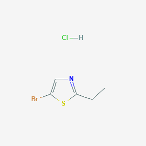 molecular formula C5H7BrClNS B1450272 5-溴-2-乙基-1,3-噻唑盐酸盐 CAS No. 1609406-77-0