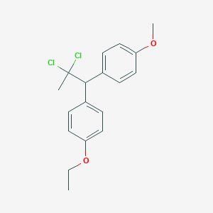 molecular formula C18H20Cl2O2 B14502734 1-[2,2-Dichloro-1-(4-ethoxyphenyl)propyl]-4-methoxybenzene CAS No. 62897-68-1