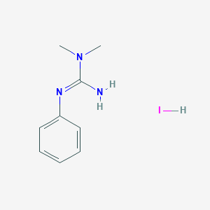 molecular formula C9H14IN3 B1450276 1,1-二甲基-2-苯基胍碘酸盐 CAS No. 69561-87-1