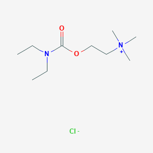 molecular formula C10H23ClN2O2 B14502797 Ethanaminium, 2-(((diethylamino)carbonyl)oxy)-N,N,N-trimethyl-, chloride CAS No. 63951-47-3