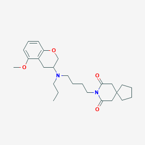 molecular formula C26H38N2O4 B145028 alnespirone CAS No. 138277-78-8