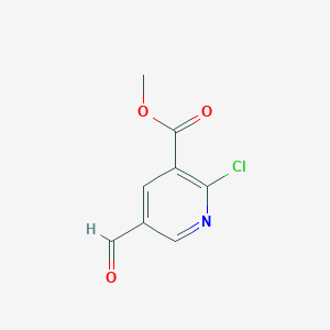 molecular formula C8H6ClNO3 B1450283 Methyl 2-chloro-5-formylpyridine-3-carboxylate CAS No. 176433-61-7
