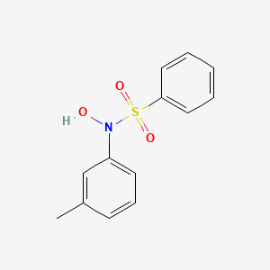 molecular formula C13H13NO3S B14502847 Benzenesulfonamide, N-hydroxy-N-(3-methylphenyl)- CAS No. 62918-93-8