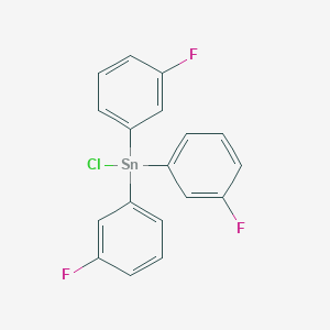 molecular formula C18H12ClF3Sn B14502863 Chlorotris(3-fluorophenyl)stannane CAS No. 62942-33-0
