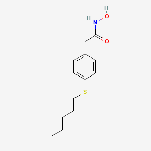 molecular formula C13H19NO2S B14502872 N-hydroxy-2-(4-pentylsulfanylphenyl)acetamide CAS No. 63884-96-8