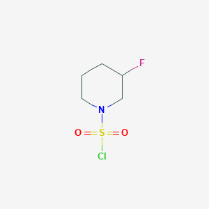 molecular formula C5H9ClFNO2S B1450290 3-Fluoropiperidine-1-sulfonyl chloride CAS No. 1845693-87-9