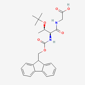 molecular formula C25H30N2O6 B1450292 Fmoc-Thr(tBu)-Gly-OH CAS No. 1456878-79-7