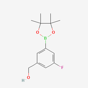 B1450295 (3-Fluoro-5-(4,4,5,5-tetramethyl-1,3,2-dioxaborolan-2-yl)phenyl)methanol CAS No. 1400755-06-7