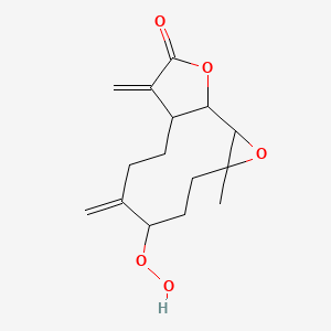 molecular formula C15H20O5 B14502950 Peroxyparthenolide CAS No. 64845-91-6