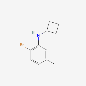 molecular formula C11H14BrN B1450296 2-bromo-N-cyclobutyl-5-methylaniline CAS No. 1548566-83-1