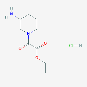 Ethyl (3-aminopiperidin-1-yl)(oxo)acetate hydrochloride