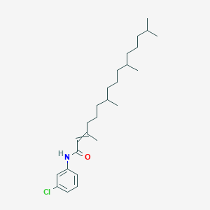 molecular formula C26H42ClNO B14502980 N-(3-Chlorophenyl)-3,7,11,15-tetramethylhexadec-2-enamide CAS No. 63249-86-5