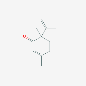 molecular formula C11H16O B14502986 3,6-Dimethyl-6-(prop-1-en-2-yl)cyclohex-2-en-1-one CAS No. 62770-94-9