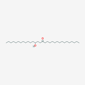 molecular formula C31H62O2 B14503025 13-Hydroxyhentriacontan-16-one CAS No. 64118-77-0