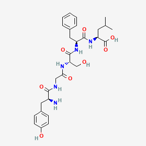 molecular formula C29H39N5O8 B14503036 L-Tyrosylglycyl-L-seryl-L-phenylalanyl-L-leucine CAS No. 63441-71-4