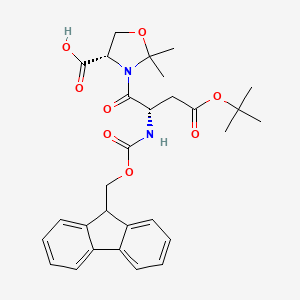 molecular formula C29H34N2O8 B1450305 Fmoc-Asp(OtBu)-Ser(Psi(Me,Me)pro)-OH CAS No. 955048-92-7