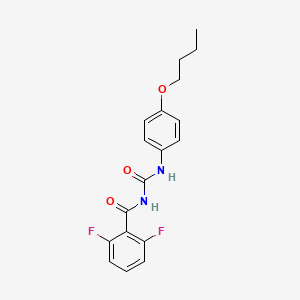 molecular formula C18H18F2N2O3 B14503061 N-[(4-Butoxyphenyl)carbamoyl]-2,6-difluorobenzamide CAS No. 64704-18-3