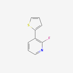 molecular formula C9H6FNS B1450307 2-Fluoro-3-(thienyl)pyridine CAS No. 1437794-91-6
