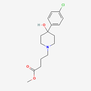 molecular formula C16H22ClNO3 B14503074 Methyl 4-[4-(4-chlorophenyl)-4-hydroxypiperidin-1-yl]butanoate CAS No. 63309-15-9