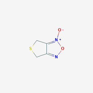 molecular formula C4H4N2O2S B14503092 1-Oxo-4H,6H-1lambda~5~-thieno[3,4-c][1,2,5]oxadiazole CAS No. 64820-01-5