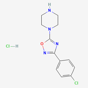 1-[3-(4-Chlorophenyl)-1,2,4-oxadiazol-5-yl]-piperazine hydrochloride