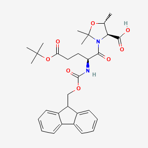 molecular formula C31H38N2O8 B1450315 Fmoc-Glu(OtBu)-Thr(psi(Me,Me)pro)-OH 