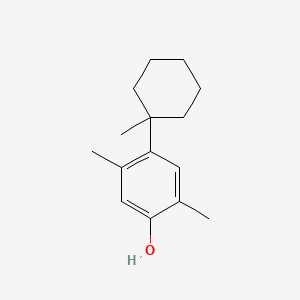 molecular formula C15H22O B14503169 Phenol, 2,5-dimethyl-4-(1-methylcyclohexyl)- CAS No. 64924-63-6