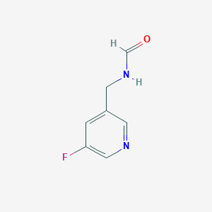 molecular formula C7H7FN2O B1450317 N-[(5-Fluoropyridin-3-YL)methyl]formamide CAS No. 1820620-01-6