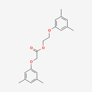 molecular formula C20H24O4 B14503186 Xylyloxyacetate 2-(xylyloxy)ethyl ester CAS No. 63904-86-9