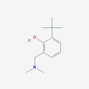 molecular formula C13H21NO B14503191 Phenol, 2-[(dimethylamino)methyl]-6-(1,1-dimethylethyl)- CAS No. 64325-12-8