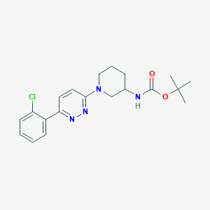 molecular formula C20H25ClN4O2 B1450321 Tert-butyl {1-[6-(2-chlorophenyl)pyridazin-3-yl]piperidin-3-yl}carbamate CAS No. 1638612-47-1