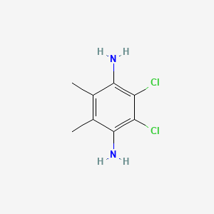 molecular formula C8H10Cl2N2 B1450324 2,3-Dichloro-5,6-dimethylbenzene-1,4-diamine CAS No. 858012-57-4