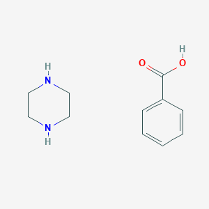 molecular formula C11H16N2O2 B14503250 Benzoic acid--piperazine (1/1) CAS No. 64129-06-2