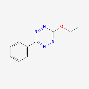 molecular formula C10H10N4O B14503262 3-Ethoxy-6-phenyl-1,2,4,5-tetrazine CAS No. 64500-04-5