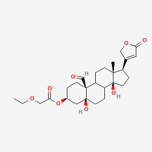 molecular formula C27H38O8 B14503278 Ethoxyacetyl-k-strophanthidine CAS No. 63979-69-1