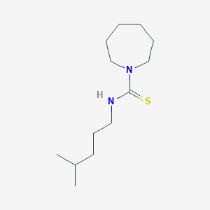 molecular formula C13H26N2S B14503319 N-(4-Methylpentyl)azepane-1-carbothioamide CAS No. 64919-32-0