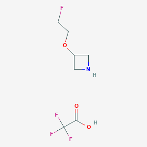 molecular formula C7H11F4NO3 B1450332 3-(2-Fluoroethoxy)azetidine trifluoroacetate salt CAS No. 1401425-82-8