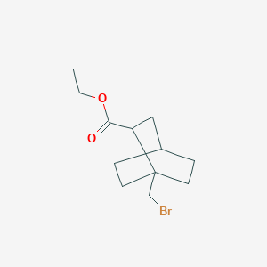 molecular formula C12H19BrO2 B14503388 Ethyl 1-(bromomethyl)bicyclo[2.2.2]octane-2-carboxylate CAS No. 62934-95-6