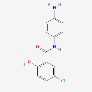 molecular formula C13H11ClN2O2 B14503409 N-(4-Aminophenyl)-5-chloro-2-hydroxybenzamide CAS No. 63565-17-3