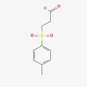 molecular formula C10H12O3S B14503421 3-(4-Methylbenzene-1-sulfonyl)propanal CAS No. 63305-65-7