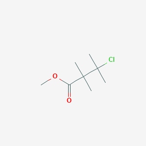 molecular formula C8H15ClO2 B14503489 Methyl 3-chloro-2,2,3-trimethylbutanoate CAS No. 62886-37-7