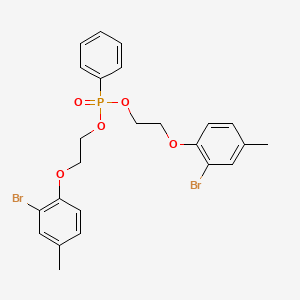 molecular formula C24H25Br2O5P B14503524 Bis[2-(2-bromo-4-methylphenoxy)ethyl] phenylphosphonate CAS No. 64611-19-4