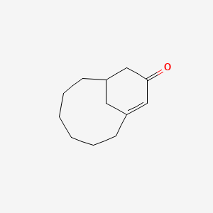 molecular formula C12H18O B14503570 Bicyclo[6.3.1]dodec-8-en-10-one CAS No. 63072-63-9
