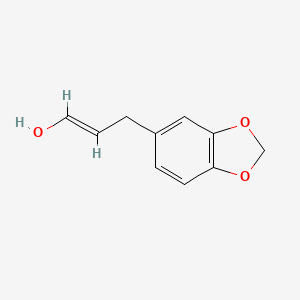 molecular formula C10H10O3 B14503583 3'-Hydroxysafrole CAS No. 63785-57-9