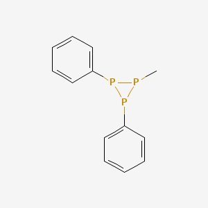 molecular formula C13H13P3 B14503587 Methyl(diphenyl)triphosphirane CAS No. 64557-81-9