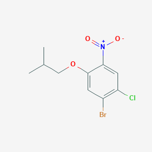molecular formula C10H11BrClNO3 B1450359 1-Bromo-2-chloro-5-(2-methylpropoxy)-4-nitrobenzene CAS No. 1393441-78-5