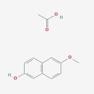 molecular formula C13H14O4 B14503594 Acetic acid;6-methoxynaphthalen-2-ol CAS No. 63256-70-2