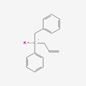 molecular formula C17H17K B14503604 potassium;1-phenylpent-4-en-2-ylbenzene CAS No. 62901-72-8