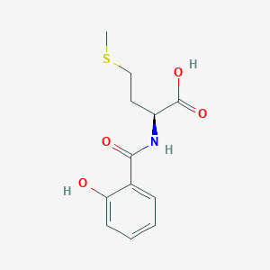 molecular formula C12H15NO4S B14503641 N-(2-Hydroxybenzoyl)-L-methionine CAS No. 65055-24-5